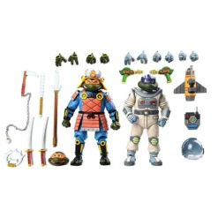 Neca Las Tortugas Ninja^Pack de Figuras Tortugas Ninja Space Adventure & Samurai Turtles