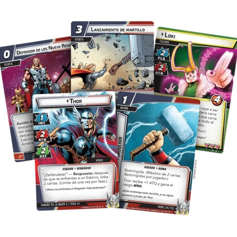 Juegos Cosas De Villanos Marvel|Superhéroes Marvel^Pack de Héroe Thor - Marvel Champions Juego de Cartas