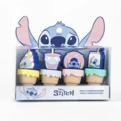 Cerdá Kids Para El Cole|Stitch Kids^Pack de Subrayadores Disney Stitch Multicolores