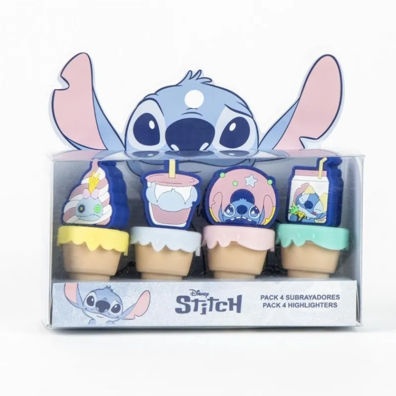 Cerdá Kids Para El Cole|Stitch Kids^Pack de Subrayadores Disney Stitch Multicolores