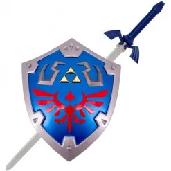 Amont Regalos Y Coleccionismo Para Gamers - Cosas De Videojuegos Míticos|Regalos Zelda ^Pack espada y escudo 1:1 en acero Zelda