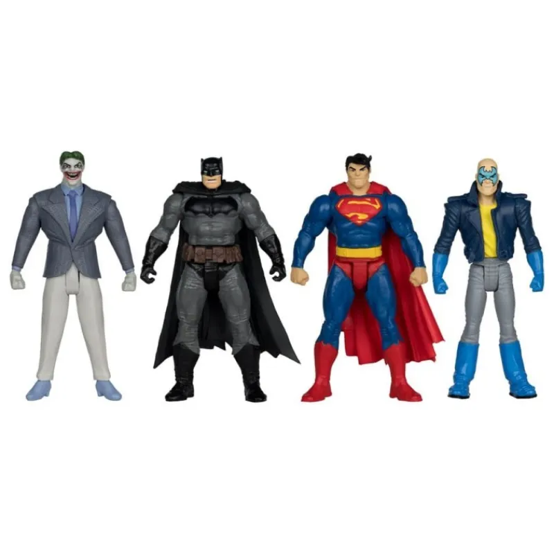 McFarlane Toys Regalos De Superhéroes Dc|Regalos De Villanos Dc^Pack Page Punchers: Figuras de Batman, Son of Batman, Superman y Joker 7 cm