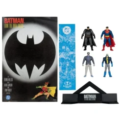 McFarlane Toys Regalos De Superhéroes Dc|Regalos De Villanos Dc^Pack Page Punchers: Figuras de Batman, Son of Batman, Superman y Joker 7 cm