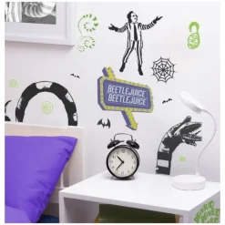 Online Pack Vinilos de pared brillo oscuridad Beetlejuice 44 x 23 cm Beetlejuice