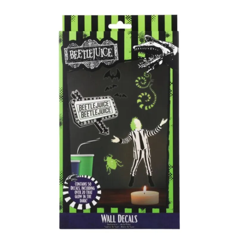 Online Pack Vinilos de pared brillo oscuridad Beetlejuice 44 x 23 cm Beetlejuice