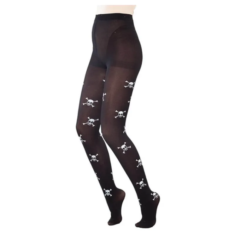 Sale Panty con Calaveras Piratas Medias Y Calcetines Para Disfraces |Accesorios Halloween Y Terror