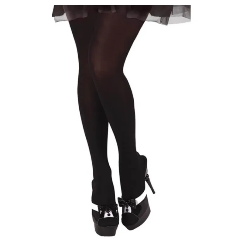 Outlet Pantys Negros opacos Mujer Medias Y Calcetines Para Disfraces |Disfraces Mujer