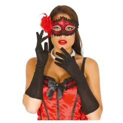 Disfrazzes Prendas Accesorias Para Disfraces|Accesorios Halloween Y Terror ^Par de guantes negros 45 cm.