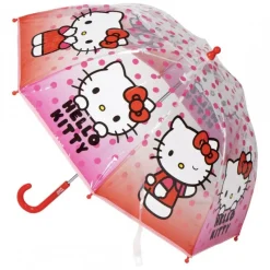 Cerdá Kids Paraguas Y Chubasqueros Kids ^Paraguas Manual POE Burbuja Hello Kitty 45 cm Rosa