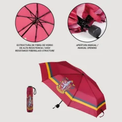 Cerdá Adult Bolsos Y Complementos Harry Potter^Paraguas plegable Gryffindor Harry Potter
