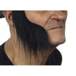 Disfrazzes Pelucas, Barbas Y Bigotes Disfraces|Accesorios Halloween Y Terror ^Patillas anchas con pelo negro