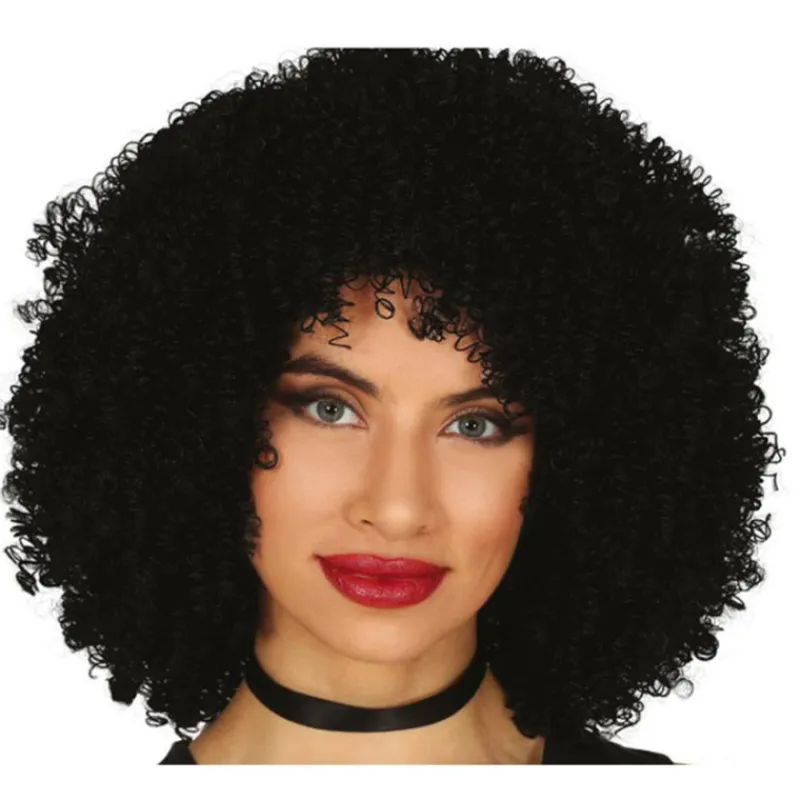 Disfrazzes Pelucas, Barbas Y Bigotes Disfraces^Peluca Afro Rizada Negra