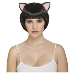 Disfrazzes Pelucas, Barbas Y Bigotes Disfraces^Peluca Corta con Orejas de Gatita