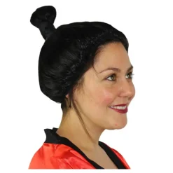 New Peluca de China, Geisha o Samurai Mujer Pelucas, Barbas Y Bigotes Disfraces|Disfraces Mujer