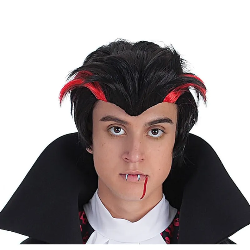 Disfrazzes Pelucas, Barbas Y Bigotes Disfraces|Accesorios Halloween Y Terror ^Peluca de Conde Vampiro