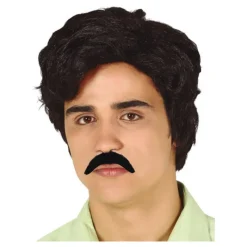 Disfrazzes Pelucas, Barbas Y Bigotes Disfraces^Peluca de Narcotraficante con Bigote