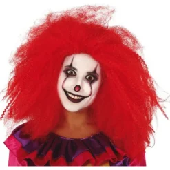 Disfrazzes Pelucas, Barbas Y Bigotes Disfraces|Accesorios Halloween Y Terror ^Peluca de Payasa Roja