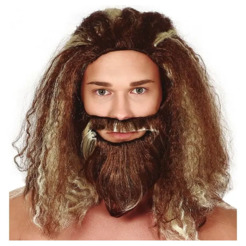Disfrazzes Pelucas, Barbas Y Bigotes Disfraces^Peluca de Vikingo Marrón