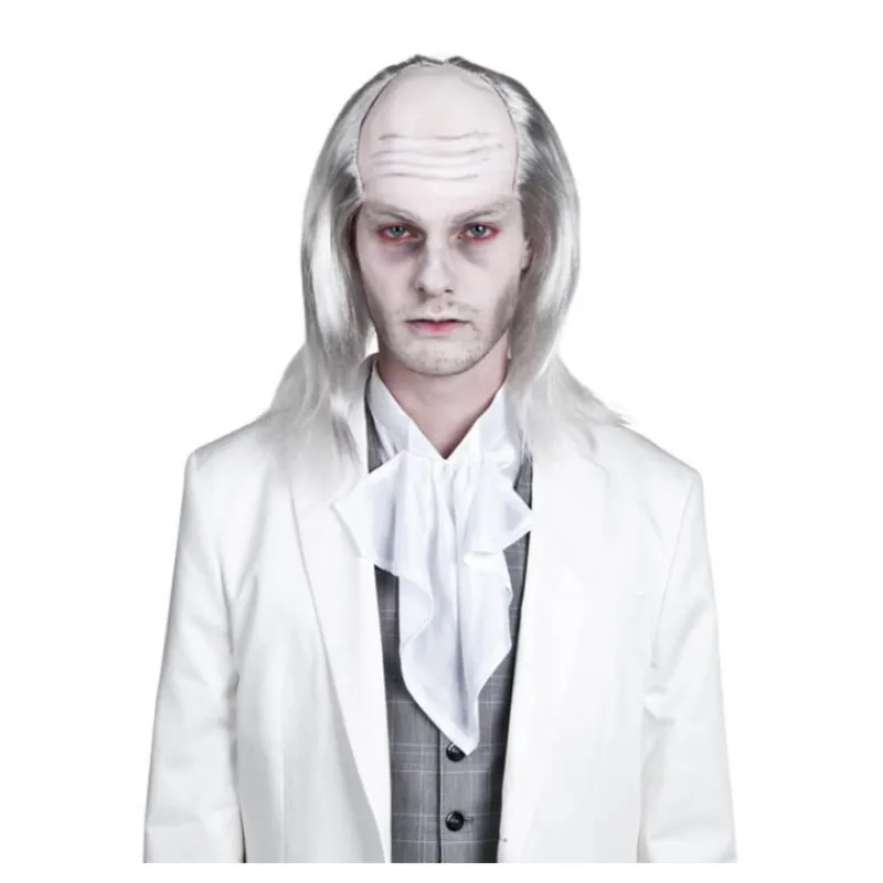 Discount Peluca de Zombie blanco para Halloween Pelucas, Barbas Y Bigotes Disfraces|Accesorios Halloween Y Terror