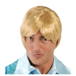 New Peluca hombre rubia de pelo corto Pelucas, Barbas Y Bigotes Disfraces