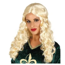 New Peluca Medieval Rubia con Trenzas Mujer Pelucas, Barbas Y Bigotes Disfraces|Disfraces Mujer