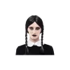 Otros Fabricantes Pelucas, Barbas Y Bigotes Disfraces|Accesorios Halloween Y Terror ^Peluca Negra con Trenzas Miércoles