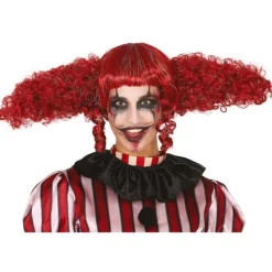 Sale Peluca Payasa Moños Castaña Extra Pelucas, Barbas Y Bigotes Disfraces|Accesorios Halloween Y Terror