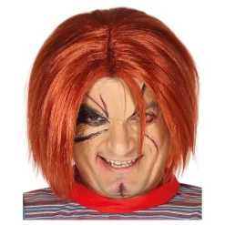 Hombre Disfrazzes Disfraces Hombre|Pelucas, Barbas Y Bigotes Disfraces^Peluca Pelirroja de Chucky Muñeco diabólico