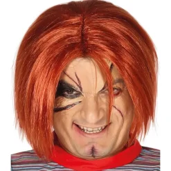 Hombre Disfrazzes Disfraces Hombre|Pelucas, Barbas Y Bigotes Disfraces^Peluca Pelirroja de Chucky Muñeco diabólico