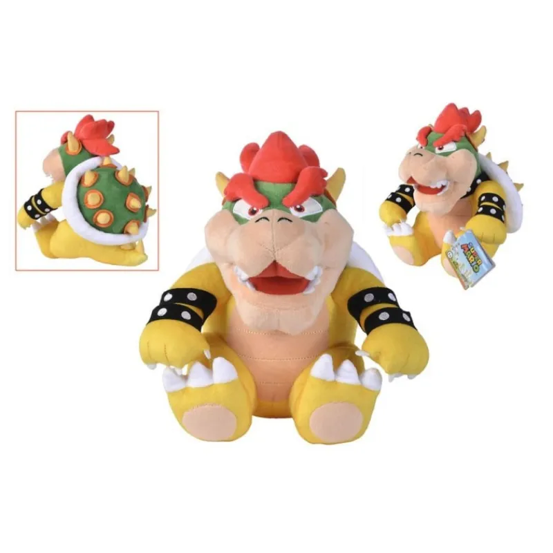 Otros Fabricantes Más Regalos De Super Mario |Hogar Super Mario^Peluche Bowser de Super Mario 27 cm