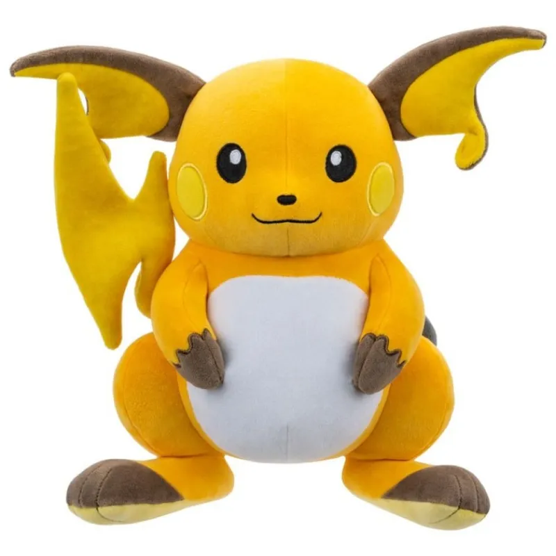 Jazwares Juguetes, Figuras Y Más Regalos Para Peques|Juegos, Peluches Y Chuches ^Peluche Raichu Pokémon de 30 cm con Licencia Oficial