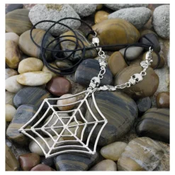 Disfrazzes Complementos Para Disfraces|Accesorios Halloween Y Terror ^Pendiente Telarañas Deluxe