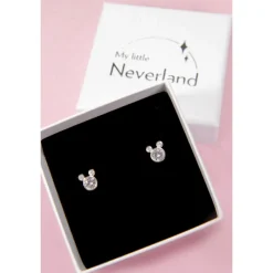 Sale Pendientes Acero y Circonitas Mickey Mouse Disney Películas Y Personajes De Disney ·Mickey & Minnie|Joyas Disney
