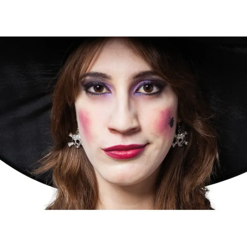 Pendientes con Calaveras Complementos Para Disfraces|Accesorios Halloween Y Terror