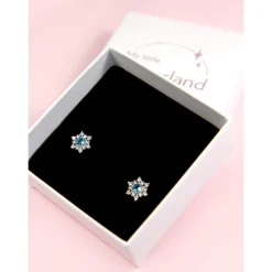 Frikileria Películas Y Personajes De Disney ·Frozen Y Olaf|Joyas Disney^Pendientes de Plata y Circonitas Frozen Disney
