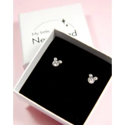 Outlet Pendientes de Plata y Circonitas Mickey Mouse Disney Películas Y Personajes De Disney ·Mickey & Minnie|Joyas Disney