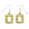 The Carat Shop Friends^Pendientes Friends Marco Zinc Y Baño De Oro