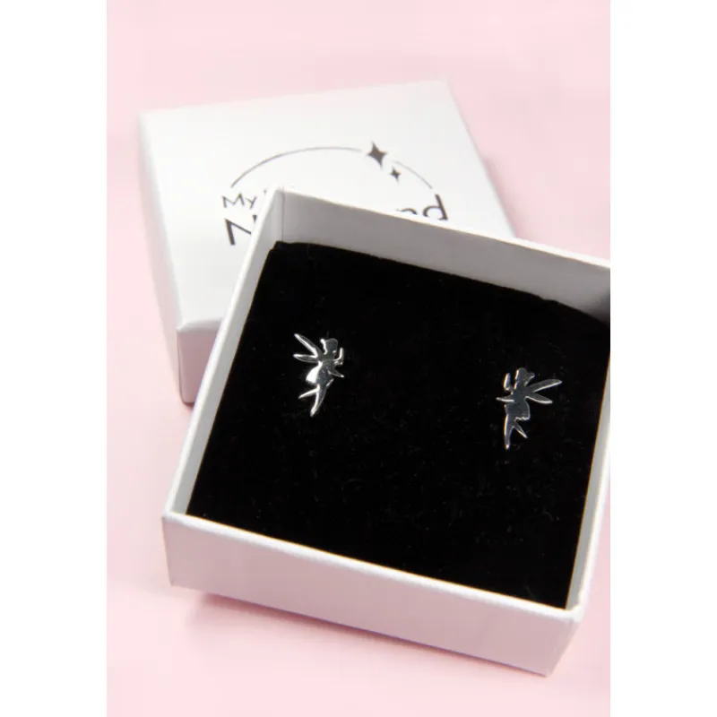 Frikileria Películas Y Personajes De Disney ·Campanilla Y Peter Pan|Joyas Disney^Pendientes plata Campanilla Disney