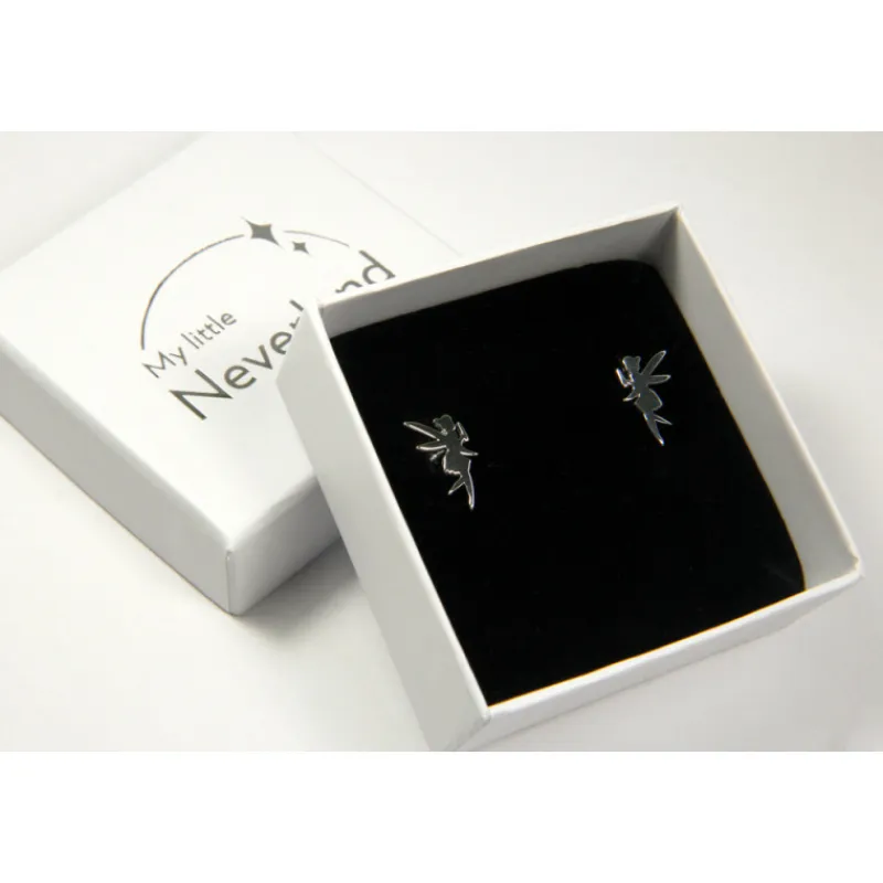 Frikileria Películas Y Personajes De Disney ·Campanilla Y Peter Pan|Joyas Disney^Pendientes plata Campanilla Disney