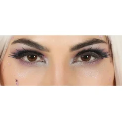 Disfrazzes Maquillaje Para Disfraces^Pestañas Negras con Adhesivo