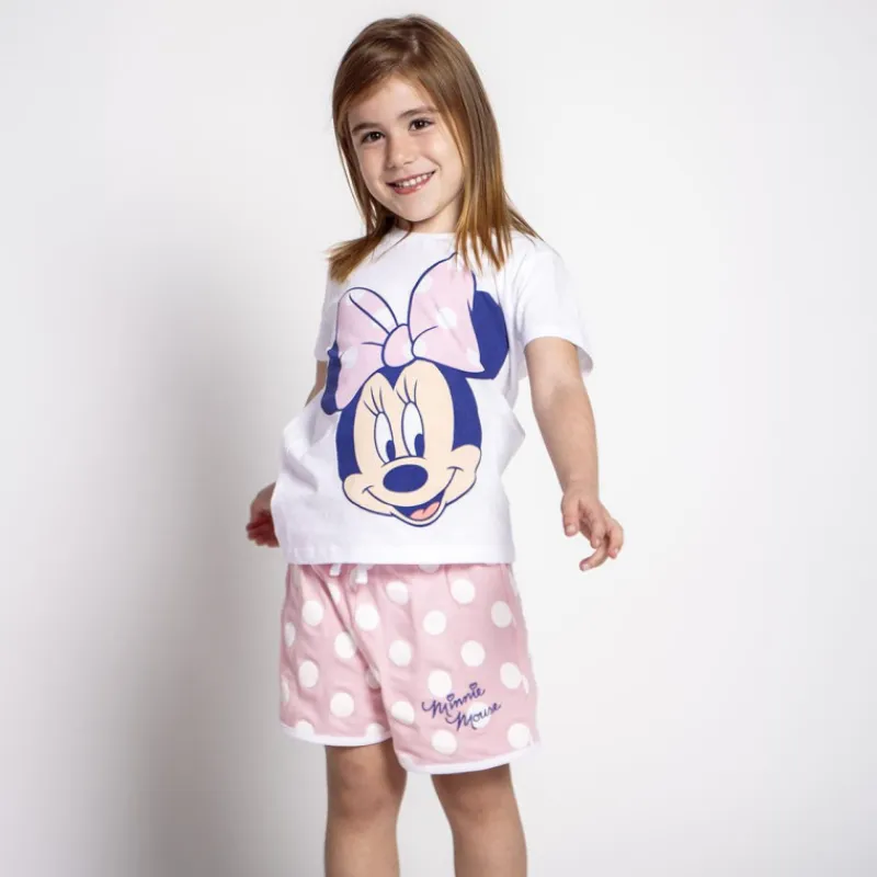 Niños Cerdá Kids Disney Para Niñas|Ropa Y Téxtil: Cosas Que Ponerse Para Niños ^PIJAMA CORTO SINGLE JERSEY MINNIE