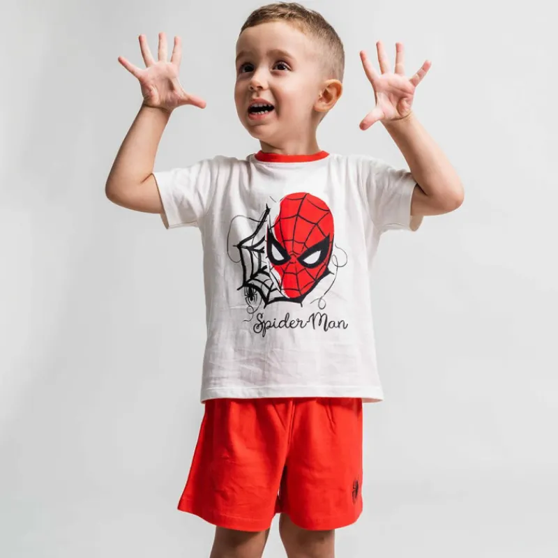 Niños Cerdá Kids Marvel Y Dc Para Niños|Ropa Y Téxtil: Cosas Que Ponerse Para Niños ^Pijama Corto Spiderman Bebé