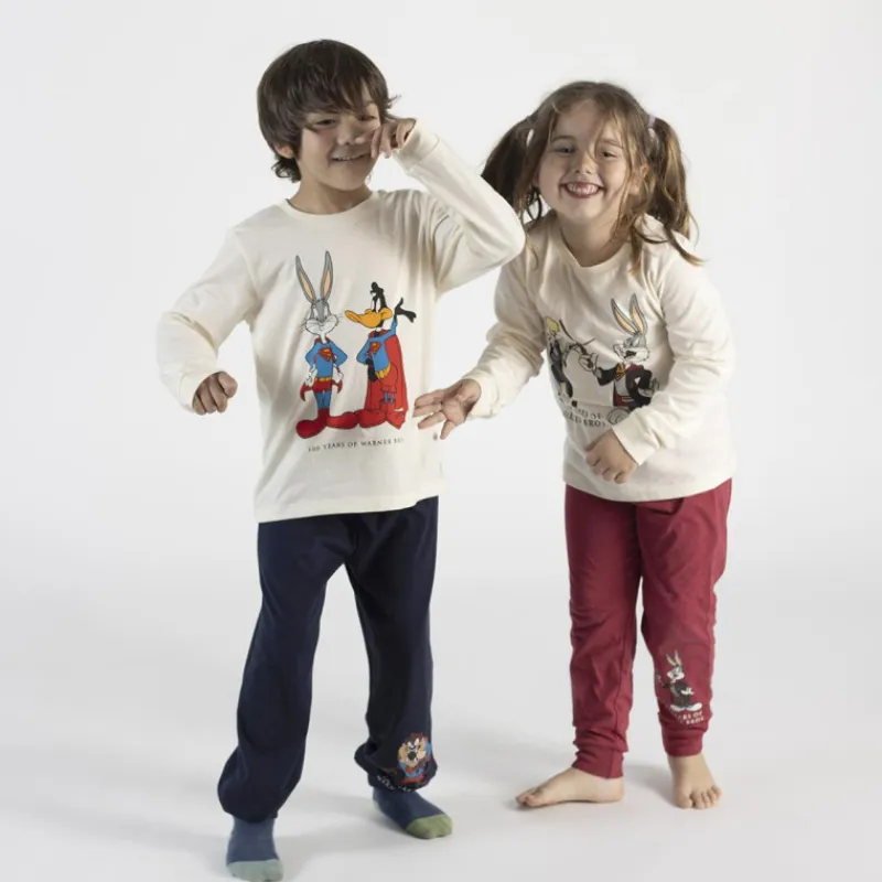 New Pijama infantil largo Warner Bros 100 años Niños Ropa Y Téxtil: Cosas Que Ponerse Para Niños