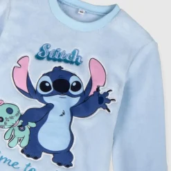 Cerdá Kids Ropa Stitch^Pijama Largo Coral Fleece Aplicaciones Stitch Niños