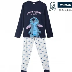 Pijama Largo de Stitch en Algodón 100% Ropa Stitch|Películas Y Personajes De Disney ·Lilo Y Stitch