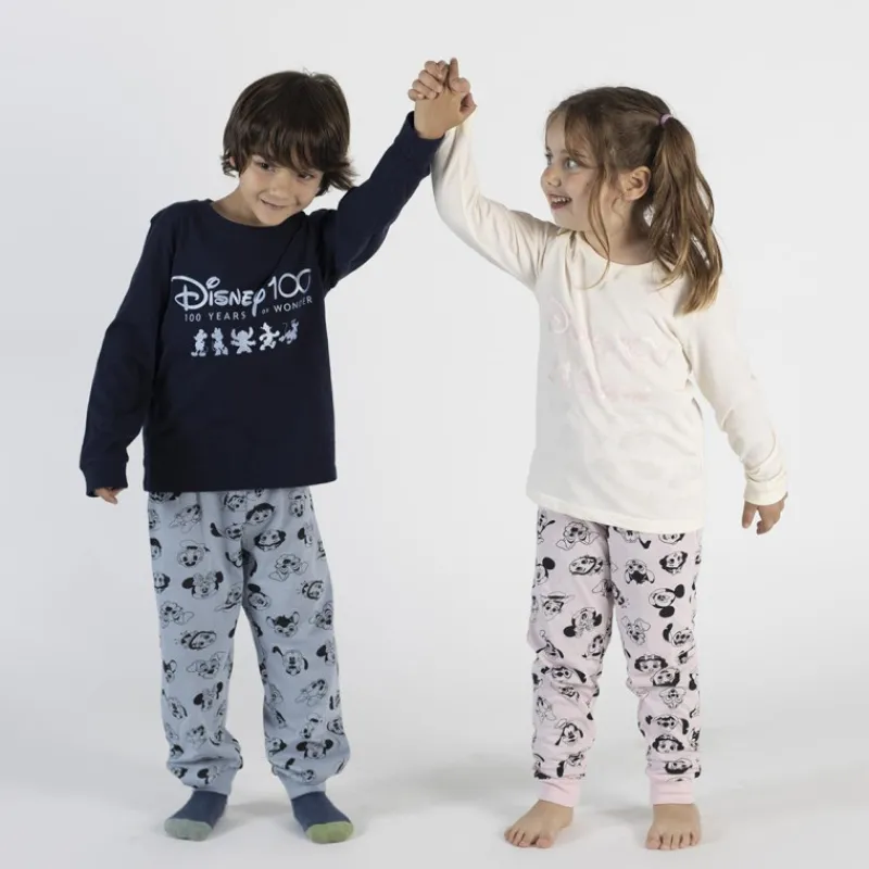 Niños Cerdá Kids Ropa Y Téxtil: Cosas Que Ponerse Para Niños ^Pijama largo jovenes Disney 100 aniversario rosa