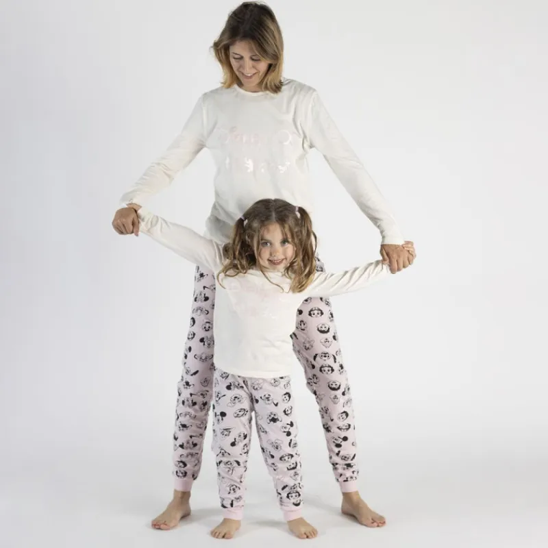 Niños Cerdá Kids Ropa Y Téxtil: Cosas Que Ponerse Para Niños ^Pijama largo jovenes Disney 100 aniversario rosa