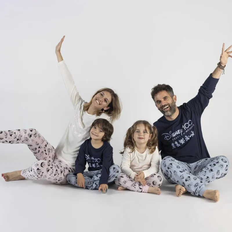 Niños Cerdá Kids Ropa Y Téxtil: Cosas Que Ponerse Para Niños ^Pijama largo jovenes Disney 100 aniversario rosa