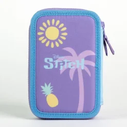 Cerdá Kids Para El Cole|Stitch Kids^Plumier con Accesorios de Stitch - Estuche Portatodo Infantil