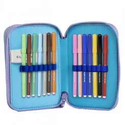 Cerdá Kids Para El Cole|Stitch Kids^Plumier con Accesorios de Stitch - Estuche Portatodo Infantil